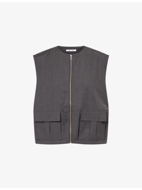 SAMSØE SAMSØE Sakelly Oversized Wool-Blend Vest