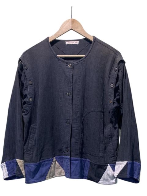 ISSEY MIYAKE Vintage 80s Archive ISSEY SPORT 2-Way Collarless Patchwork