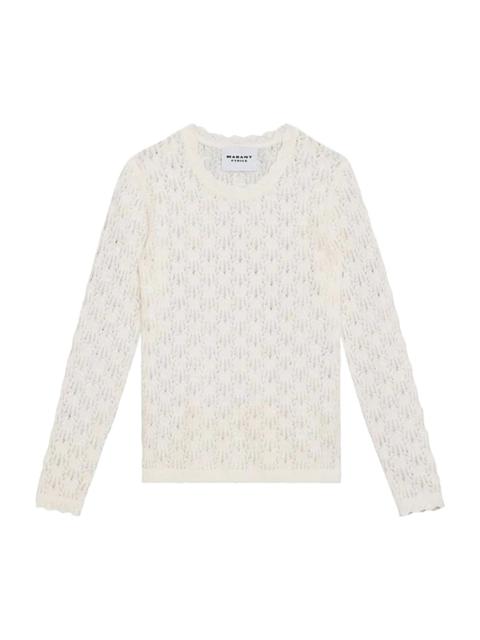 Isabel Marant Étoile Obeline Perforated Alpaca Blend Sweater