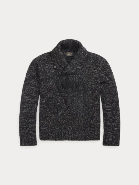 RRL by Ralph Lauren Hand-Embroidered Wool-Linen Sweater