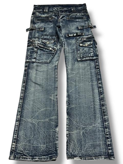 Other Designers Semantic Design Flare Cargo Thunder Wash Jeans