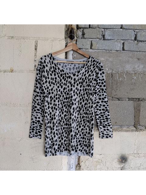 Other Designers Vintage Cherry Pop Knitwear Sweater Leopard Rare