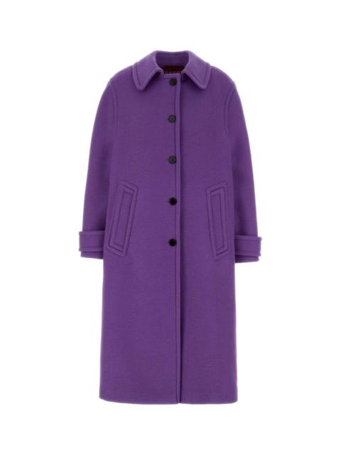 GUCCI Gucci Women Purple Wool Blend Coat