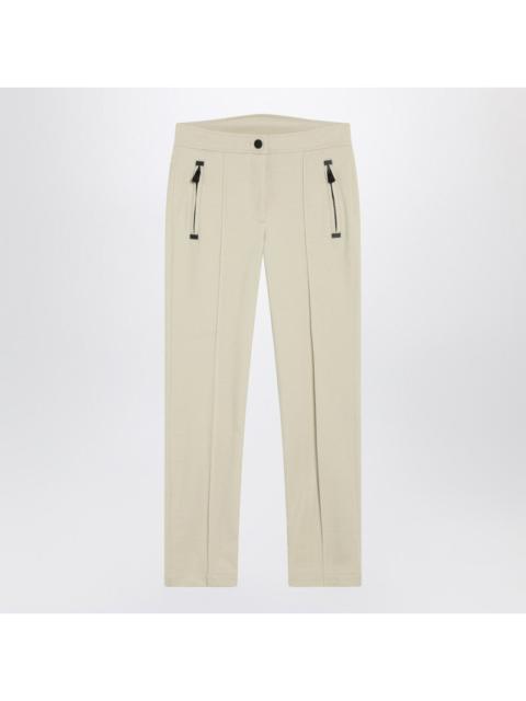 Moncler Grenoble Moncler Grenoble Ivory Slim Trousers In Gore-Tex Women