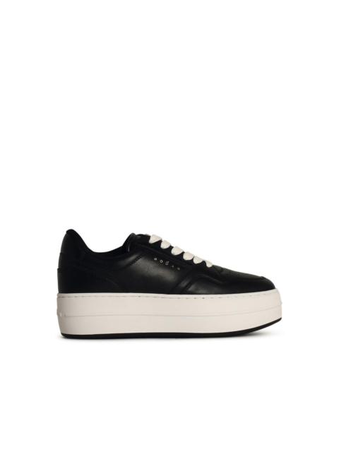 HOGAN Hogan 'H670' Black Leather Sneakers