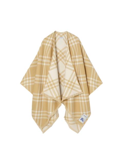 Burberry Burberry Women Wool, Silk And Cashmere Check Cape