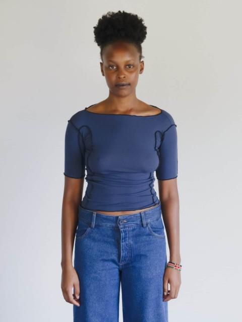 BASERANGE Omato 3/4 Tee Shirt
                  - Organic Cotton Rib