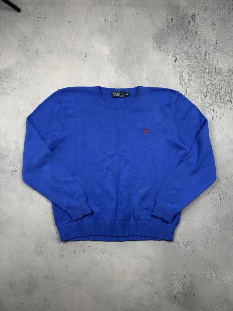 Polo Ralph Lauren Polo Ralph Lauren Classic Knit Sweater Blue Logo Crewneck