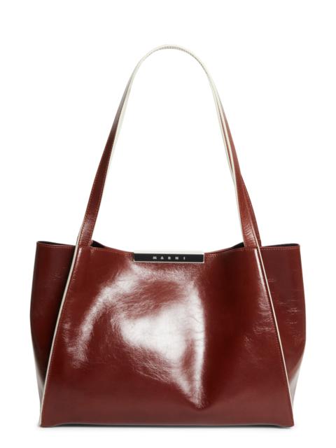 Marni Marni Small East/West Leather Tote in 627