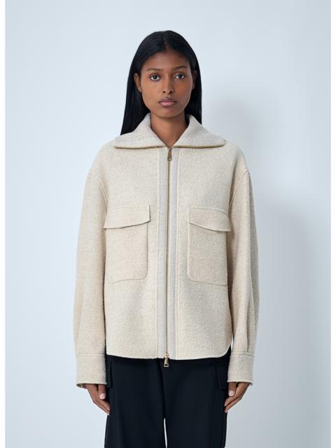 Moncler Moncler Women Wool-Blend Bouclé Shirt Jacket