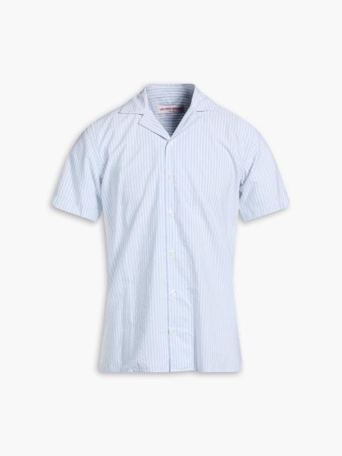 ORLEBAR BROWN Travis striped cotton-poplin shirt