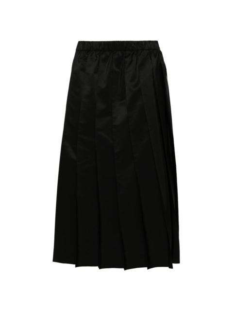 pleated elasticated waist skirt