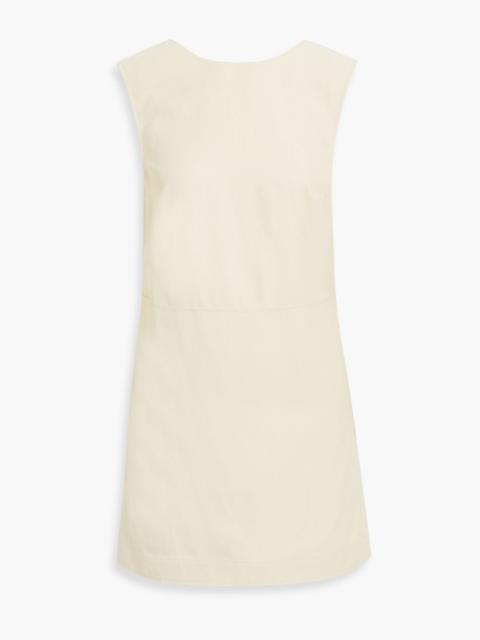 Loulou de Saison Hoya twill mini dress