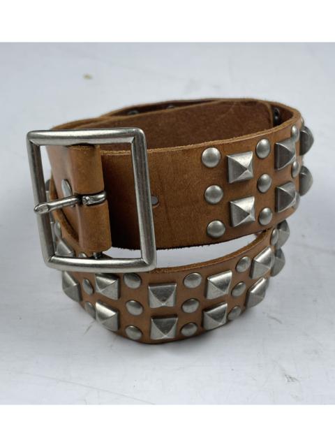 Other Designers Genuine Leather - spiked belt leather