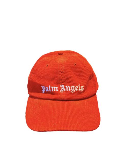 Palm Angels Palm Angels orange corduroy cap