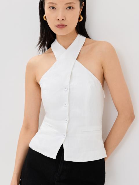 Reformation Tate Linen Top