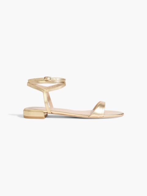 Stuart Weitzman Metallic leather sandals