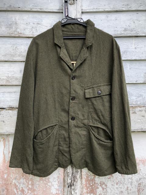 Other Designers Kato - Kato Tool Project Green Olive Lite Wool Jacket