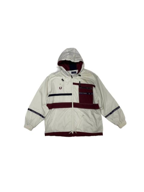 Other Designers Vintage - RARE VTG Fred Perry Tape Windbreaker Jacket