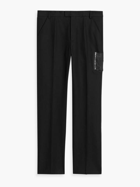 Alexander McQueen Shell-trimmed cotton-canvas pants