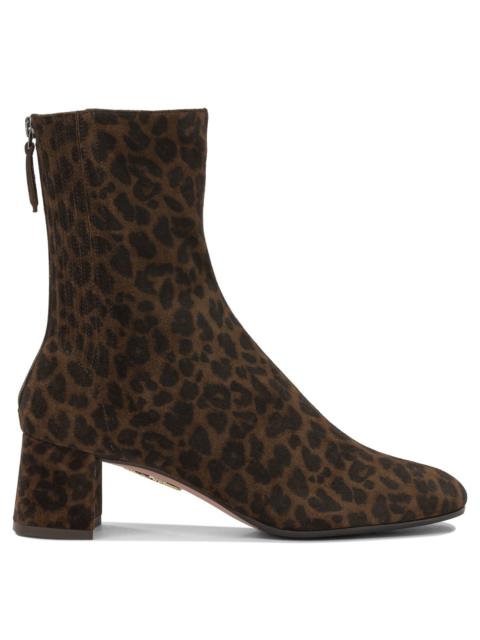 AQUAZZURA Aquazzura Saint Honore 50mm Ankle Boots Brown