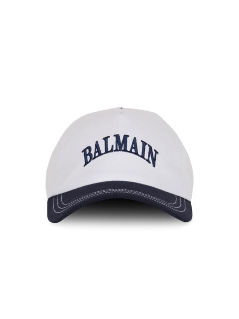 Balmain Two-tone cotton cap