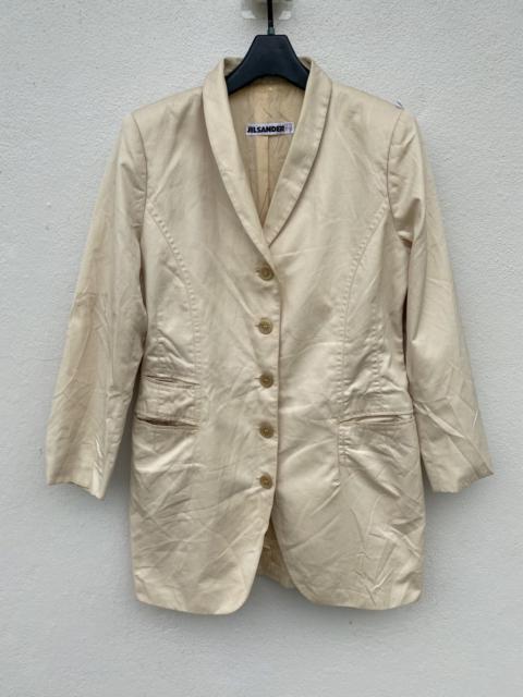 Jil Sander Jil Sander Beige Tailored Long Blazer Jacket Size IT 40