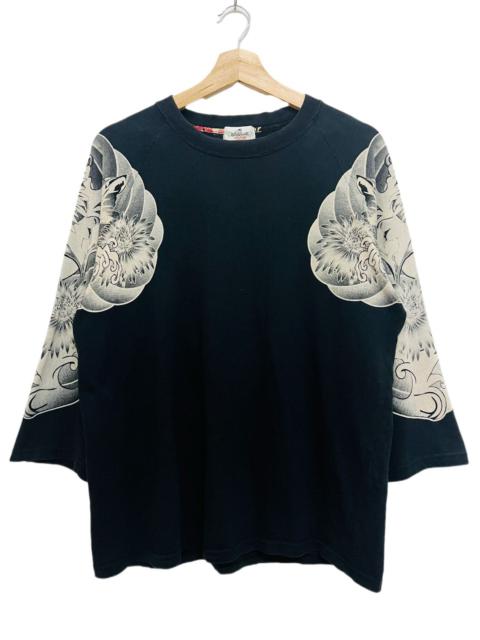 Japanese Brand - Karakuri Tamashi Dragon Tattoo Longsleeve Tee