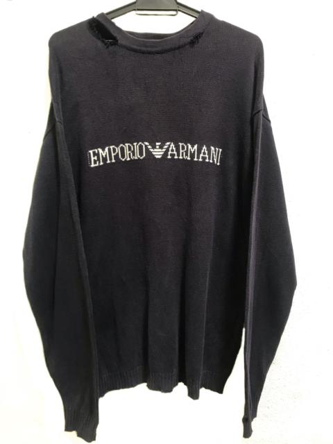 Other Designers Emporio Armani Distressed Sweatshirt