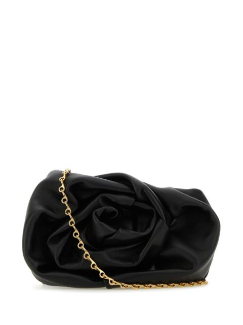 Burberry Black nappa leather Rose clutch