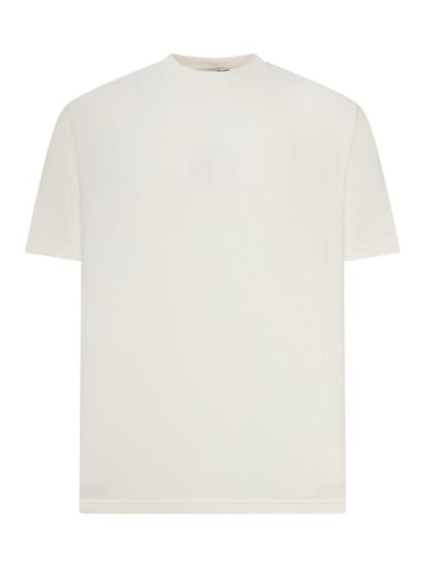 Stone Island T-SHIRT WITH COMPASS LOGO PRINT