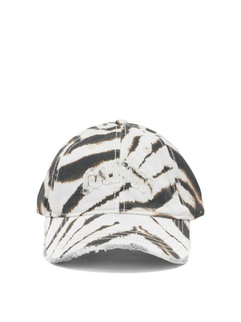 GANNI Ganni Zebra Baseball Cap