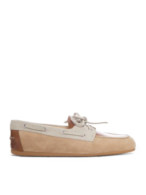 Miu Miu Miu Miu Women Unlined Leather And Suede Loafers