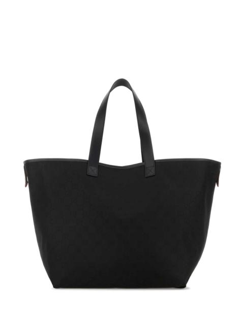 GUCCI Gucci Men Black Fabric Shopping Bag