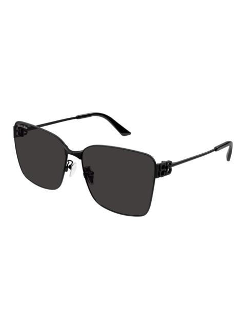 BALENCIAGA Balenciaga Grey Square Ladies Sunglasses BB0338SK 001 62