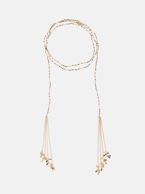 Isabel Marant Olathe beaded scarf necklace