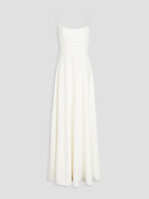 RACHEL GILBERT Arlington crystal-embellished crepe gown