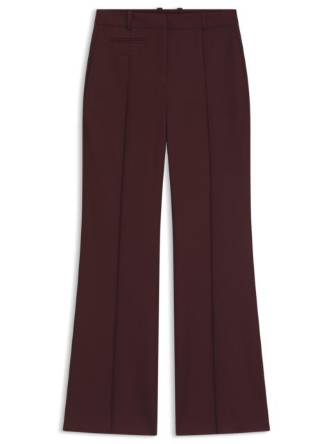 BOSS REGULAR-FIT TROUSERS IN VIRGIN-WOOL TWILL