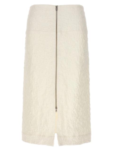 Jil Sander Embossed cotton skirt