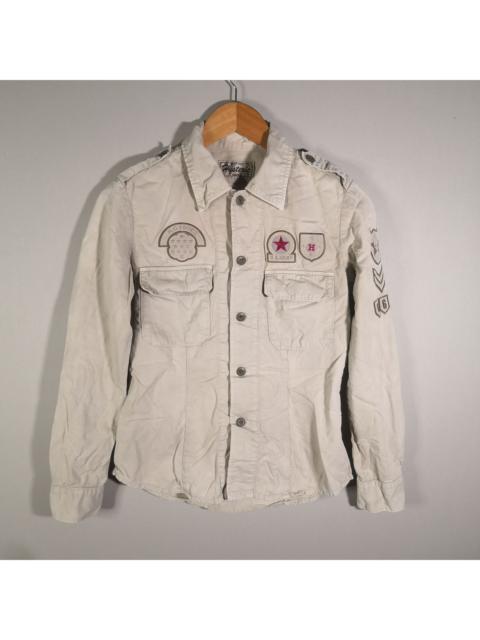 Hysteric Glamour Hysteric Glamour Women Patches Button Up Army Shirt