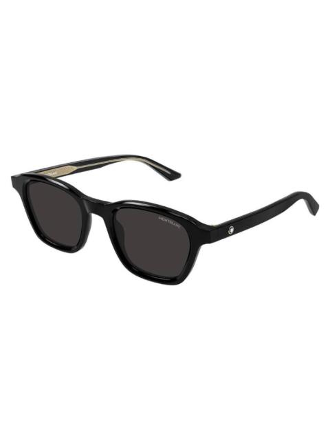 Montblanc Montblanc Grey Square Men's Sunglasses MB0384S 001 50