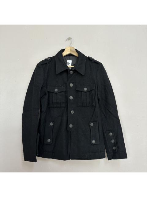 Other Designers Vintage Semantic Design Coat Black Pocket Button