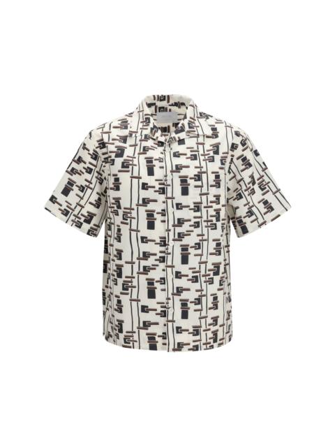 Prada Prada Patterned Bowling Shirt