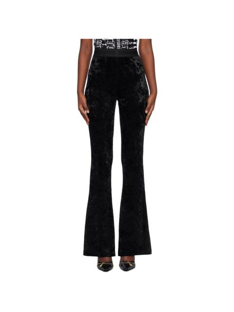 VERSACE JEANS COUTURE Black Velour Lounge Pants