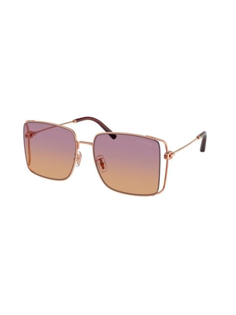 COACH Coach Sunset Peach Gradient Square Ladies Sunglasses HC7174D 933178 59