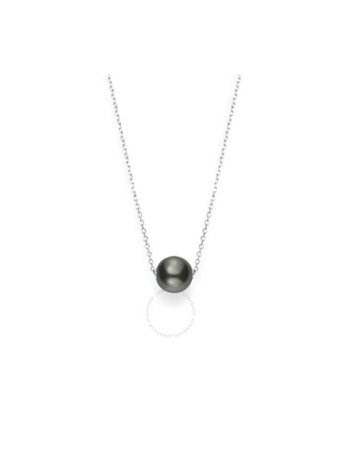 MIKIMOTO Mikimoto Black South Sea White Gold Single Pearl Pendant Necklace 10mm - MPQ10059BXXW