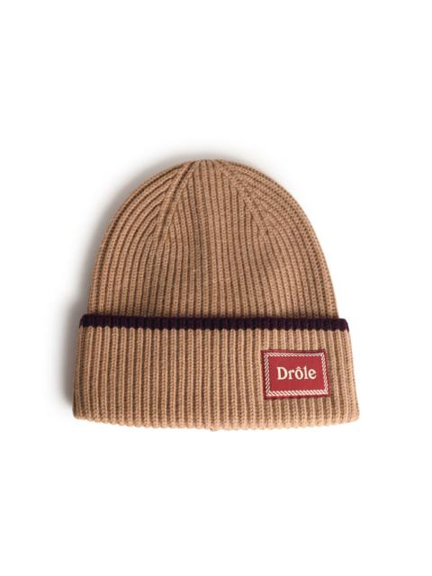 Drôle de Monsieur Drole De Monsieur LE Bonnet Laine Beige Merino Wool Beanie