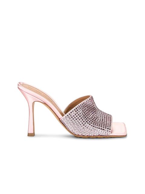Bottega Veneta Sparkle Stretch Mule Sandals