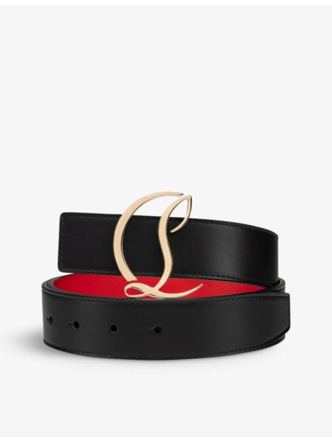 Christian Louboutin CL logo-buckle leather belt