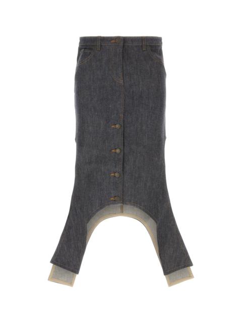 courrèges Denim skirt